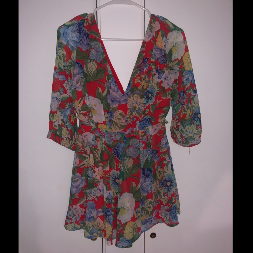 Multicolor Floral Romper